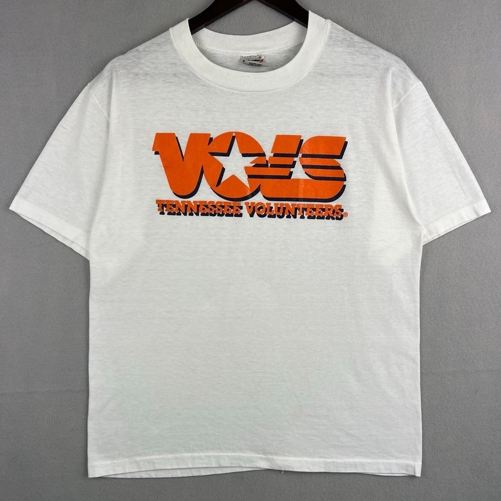 Vintage Tennessee Volunteers Vols Colligate White Swingster Tee Shirt